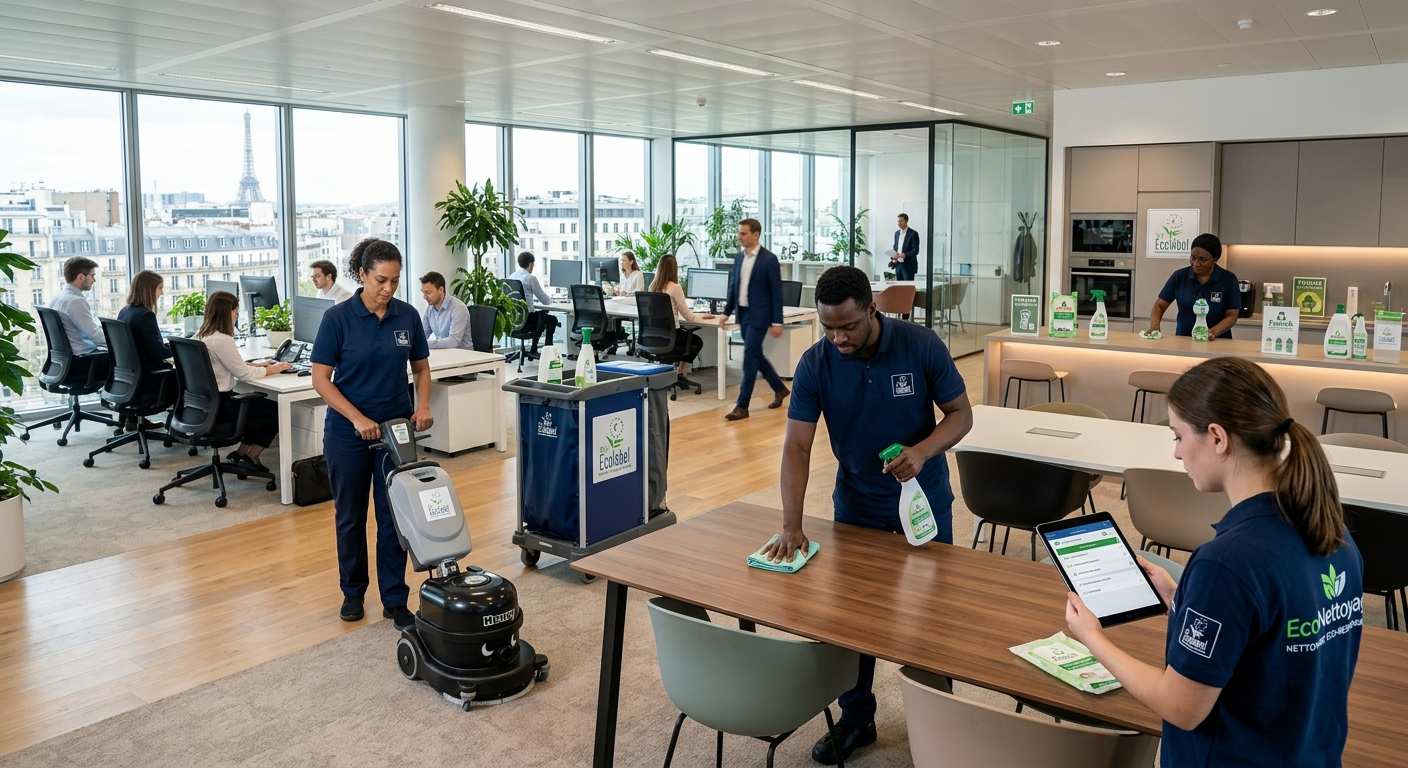 Le nettoyage professionnel de bureaux en France